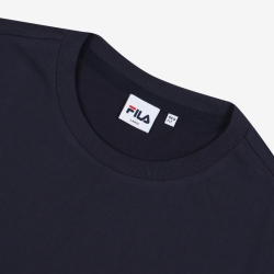 Fila Small Linear Logo - Miesten Poolopaita - Laivastonsininen | FI-42477